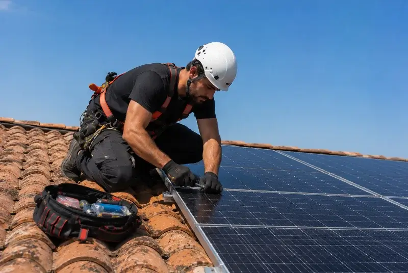Maintenance et monitoring de panneaux solaires à Trébas