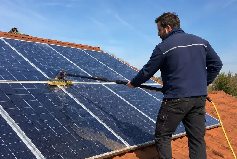 Nettoyage et entretien de panneaux solaires à Trébas